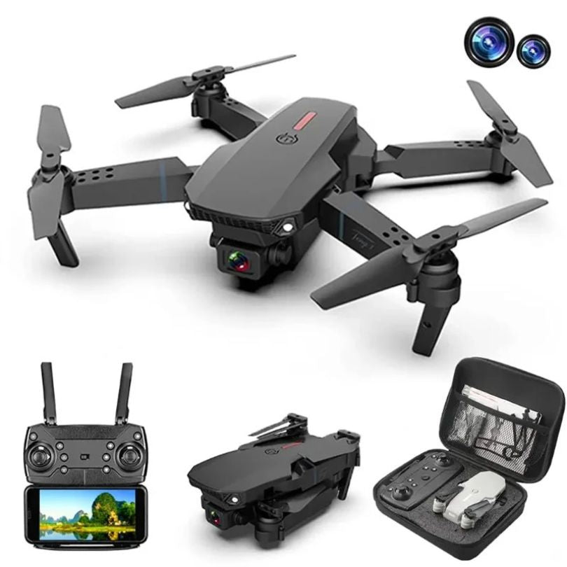 🚁✨ Súper Combo Explorador – ¡Drone E88 PRO MAX 4K + 🎁 Mini Linterna LED GRATIS! 🔦